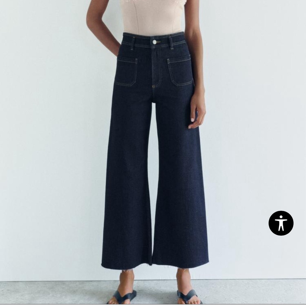 Zara Patch Pocket Marine jeans